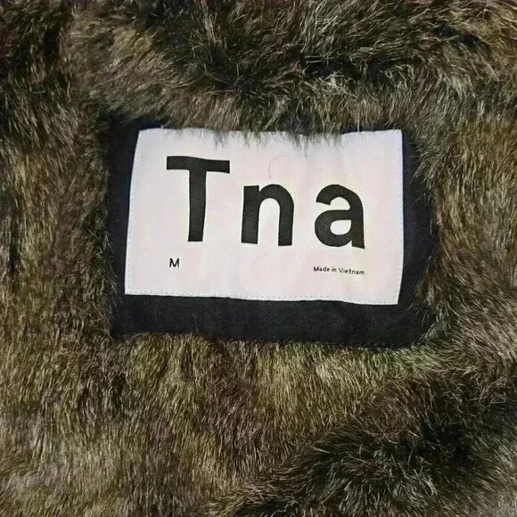 TNA Black  Faux Fur Winter Parka - Picture 6 of 7